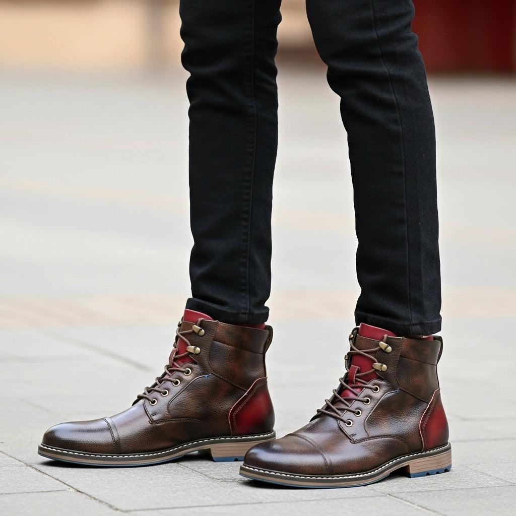 Ethan | Artisan Oxford Leather Boots