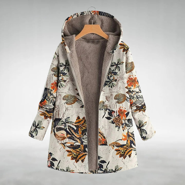 Fleural – Stylish Fleece Jacket with Floral Patterns