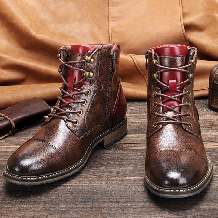 Ethan | Artisan Oxford Leather Boots