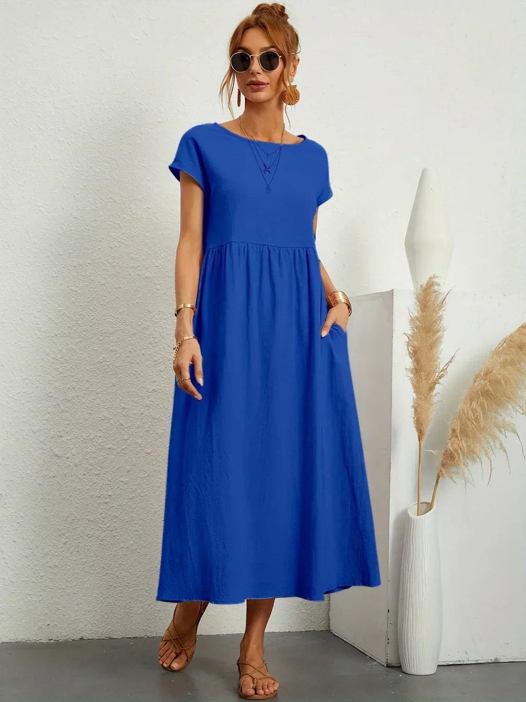 Gabrielle — Timeless elegance flowing midi dress