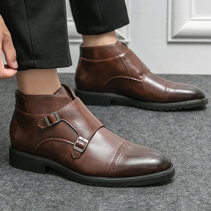 Darell™ | Double Buckle Monk Boots