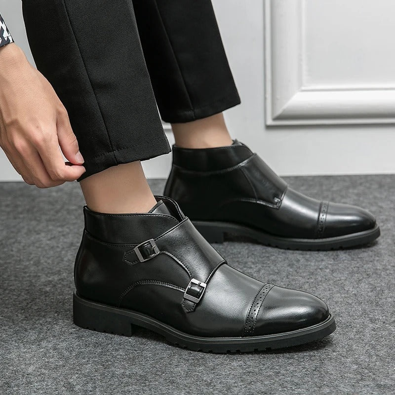 Darell™ | Double Buckle Monk Boots