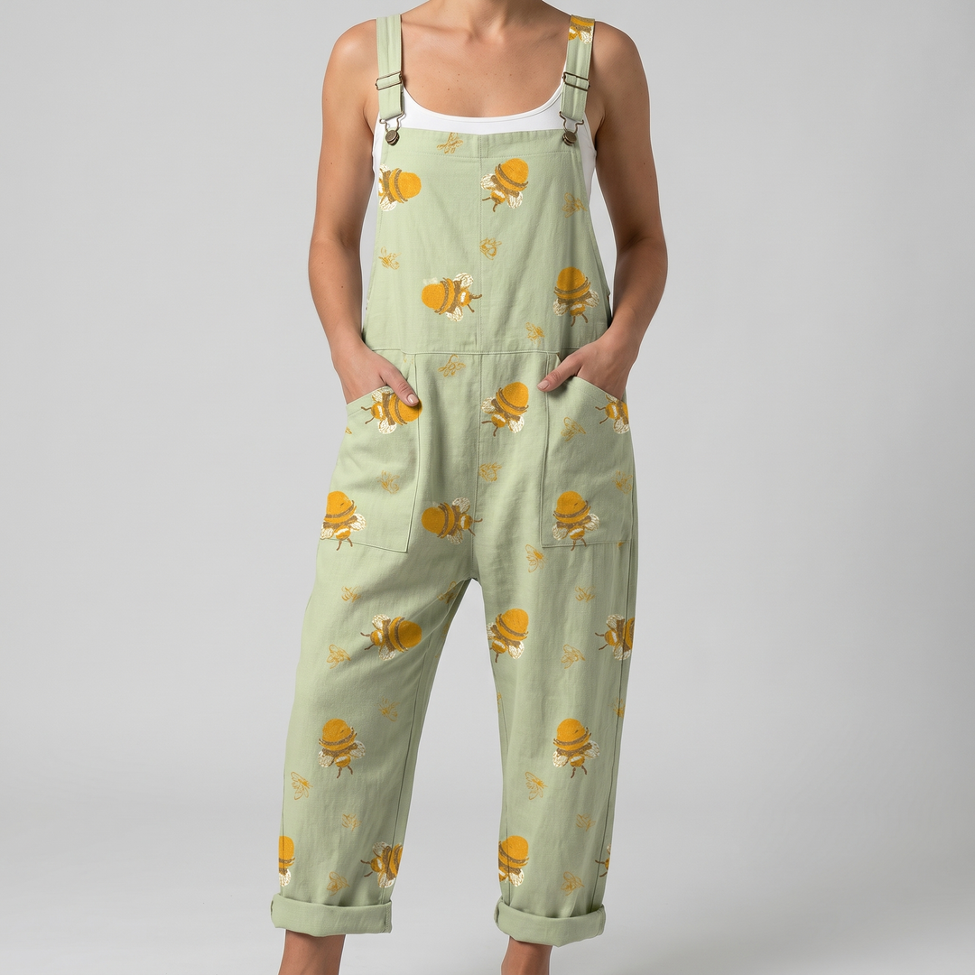 Buzzy™ | Honey Bee Linen Jumpsuit