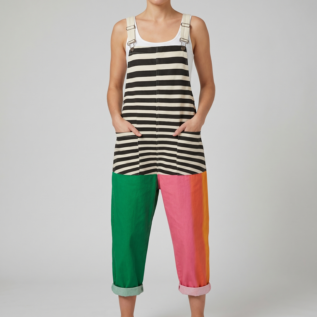 Zesty™ | Stripe Colourblock Jumpsuit