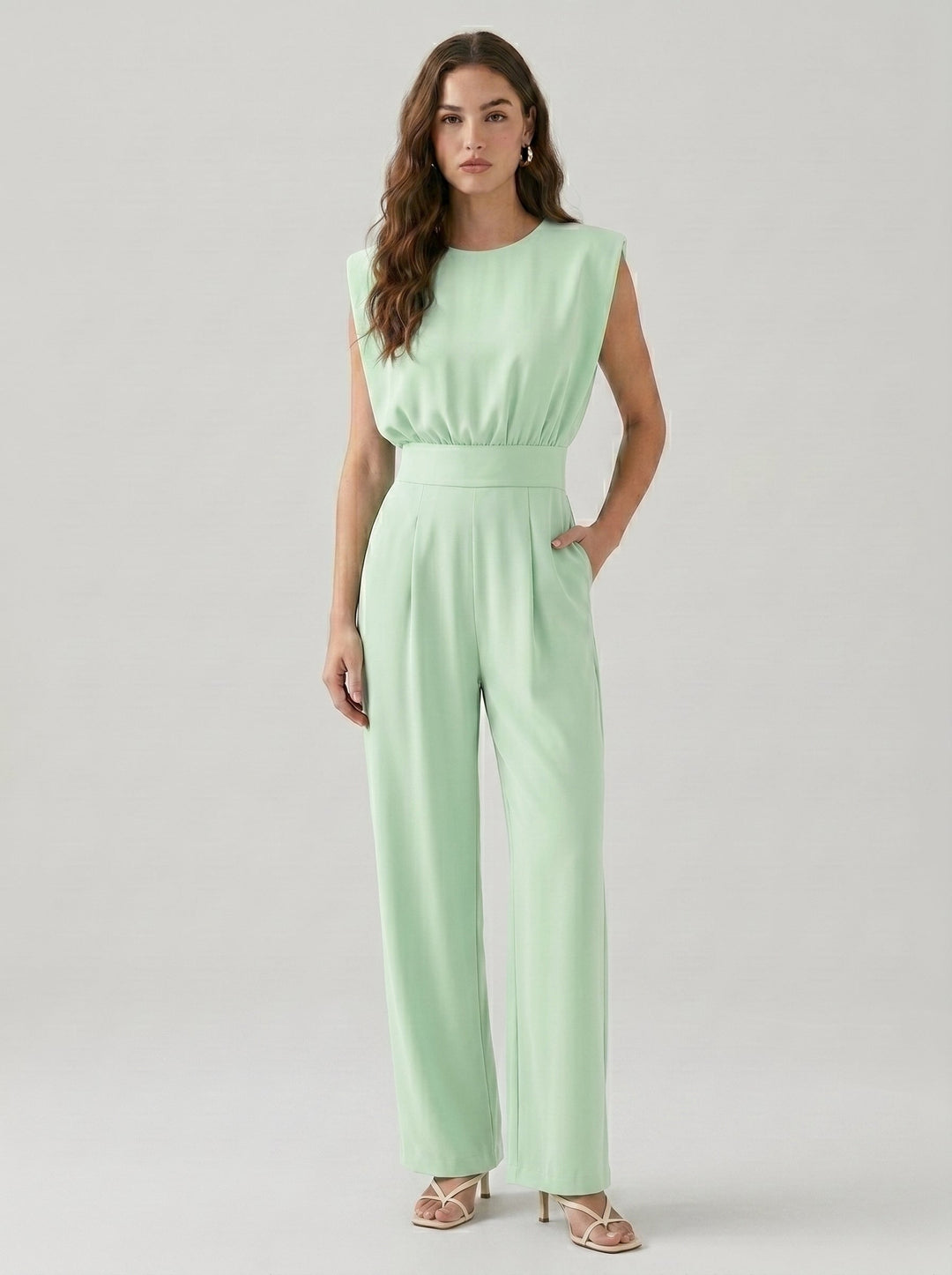 Aria | Elegant Belted Jumpsuit