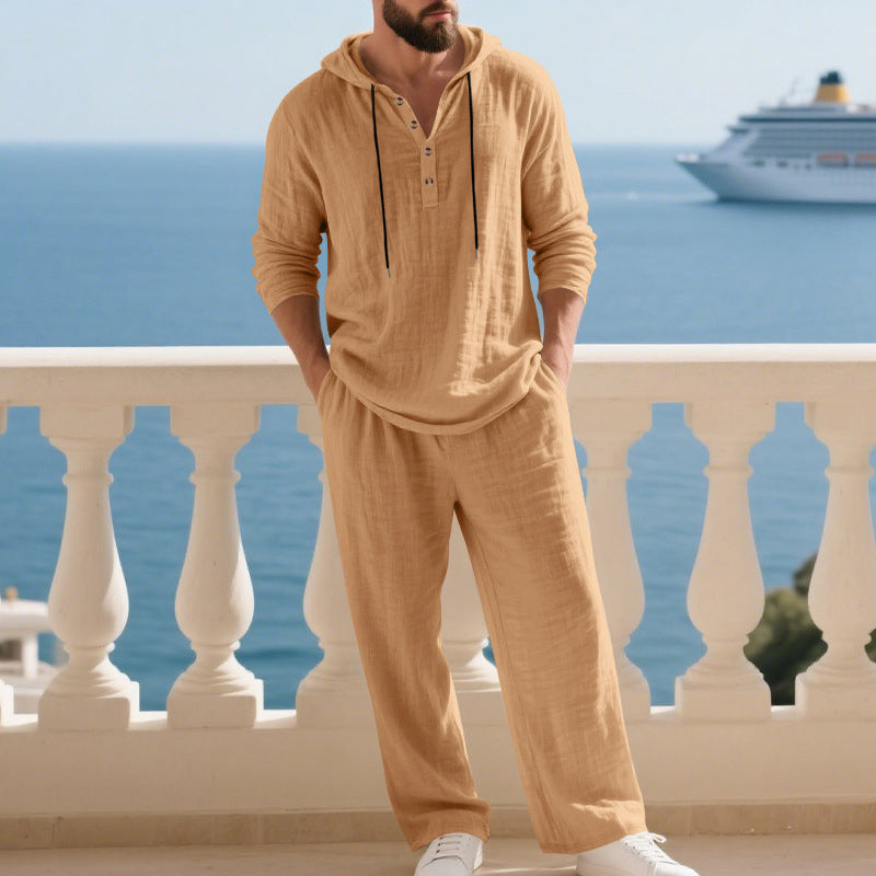 2-piece set: loose hoodie and sweatpants